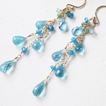 【K14gf】アパタイトのロングピアス