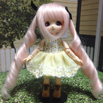 オビツ11サイズ 黄色いお花ワンピース