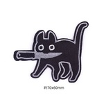 猫 ハロウィン ワッペン アップリケ アイロン対応 1枚入り