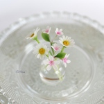 本物？摘んできたお花をちょこっと一輪挿し✿クレイフラワーNO.MW M1−7