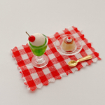 ☆ミニチュア　プリンとクリームソーダセット☆