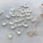 約60個 【AC928-s】 花　フラワーパーツ　3弁花