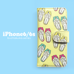 ぶちゃくま。上靴手帳型iPhoneケース