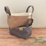 帆布の小物入れ＊オシャレ＊ナチュラル＊グレー、ベージュ