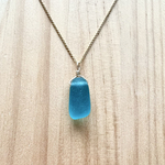 14kgf／シーグラスのネックレス_blue