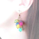 （送料無料）不規則ビーズのピアス　※マスクチャーム・イヤリングに変更可能