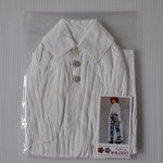 SDサイズ　ロングブラウス　白ストライプ