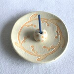 蝋抜きのお香立て（葉と実）