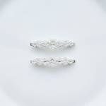 フラワーデザインバレッタ 2set "clear"