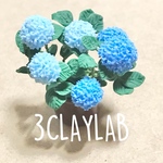 ☆送料無料☆ずっと一緒だよ/青、水色　紫陽花