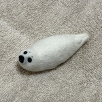 羊毛フェルトあざらしマグネット（おっき①）