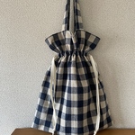きんちゃくトートバッグ　ネイビー