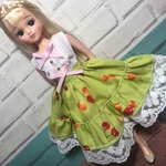リカちゃん服ワンピース　〜さくらんぼ〜