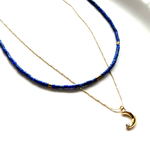 New♡  ネックレス　2本セット　ラピスラズリ × お月様　