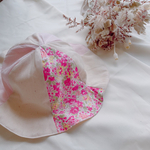 限定SALE＊チューリップハット♡顎紐つき、ピンク×レッド