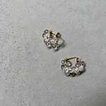 クリア ドロップ 透明 氷 ガラス つぶつぶ サージカルステンレス アレルギー ビーズ シンプル  ピアス 小ぶり 小さめ 夏 キラキラ 小粒 透明