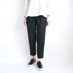 再販！× 16  リネンのなんでもないパンツ　黒
