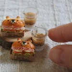 【受注販売】くまさんサンド＆カフェオレ(加工無しセット)