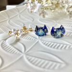 ラピスラズリの2wayピアス