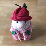 ぷーとん　りんご帽子　ハンドメイド