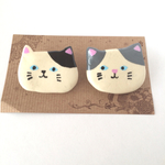 猫ブローチ2個セット