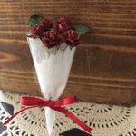 ミニチュア ばらの花束　ミニベア、ドールにも！