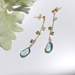 揺れる　レジン　ピアス　ソーダ水みたいな　そよ風みたいな　金具変更OK