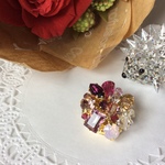 【訳あり】swarovski～ジュエルBOX（桜ピンクMIX）