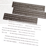 英文シール 6枚入 ＊night books＊ [S057]