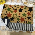 ⭐️新作⭐️ちっちゃい20×25❤️お名前タグサービス⭐️カッコいい迷彩星＆ヒッコリーランチョンマット