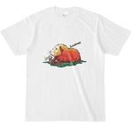 かわいい動物のTシャツ　モルモット　(ランチタイム)