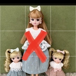リカちゃん　ミキちゃんマキちゃん　お揃いワンピース