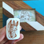 【再販】すずらんとうさぎのはんこ