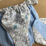 綿ローン使用  【フラワーガーデン　なずな】浅ばき、深ばき、S〜3L、ふんどしパンツ  フンパン  フンテイ   下着 ストレスフリー リンパよけショーツ mameパンティ