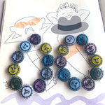 再入荷【🌞SUN17㎜ 10コセット】JIRI＊IVANA#czech beads#チェコビーズ　mixassort /black