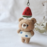 【受注制作】浮き輪くまさんストラップ