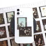 ネガフィルム風シール 「 White 」  海外フレークシール  15枚   海外シール  コラージュ素材