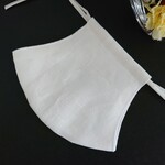 🈹麻マスク 男性用 カンフィー紀州リネン(白)