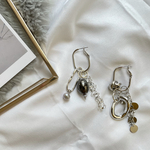 シルバー＊オーバルフープ    ピアス＆イヤリング