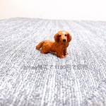 ミニチュア　犬　ミニチュアダックス　置物　フィギュア　粘土　#minne_new