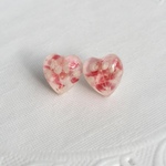 【再販×3】パステルかすみ草のピアス〜Whiteheart〜