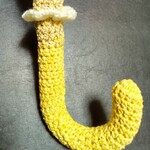 手編みの傘グリップカバー