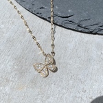 Happy Butterfly Necklace　　　　ゴールド　　ネックレス　　ゴールドネックレス　ステンレス316l   錆びないネックレス