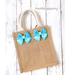 おリボン☆ジュートバッグ