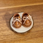 ミニチュアUチップシューズ(レッドブラウン)