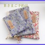 【Ｂさまご予約品】LIBERTY　リバティ　Pebble　ペブル　３Ｌ　(バイオレット) 　ビニコのクリアミニポーチ　ポケット付きポーチほか３点セット