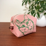 お化粧ポーチ＊刺繍CAT