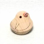 福良文鳥さん（15羽目さん）白文鳥 木製 ぶんちょう ブンチョウ