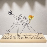 ［オーダーメイド］ウェルカムボード　リングピロー　ウェディング　インテリア　記念品　ワイヤークラフト　ワイヤーアート　ドライフラワー　ブーケ