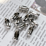 10pcs シルバー [大・6mmボールチェーン適用] コネクター 先端金具  m637 